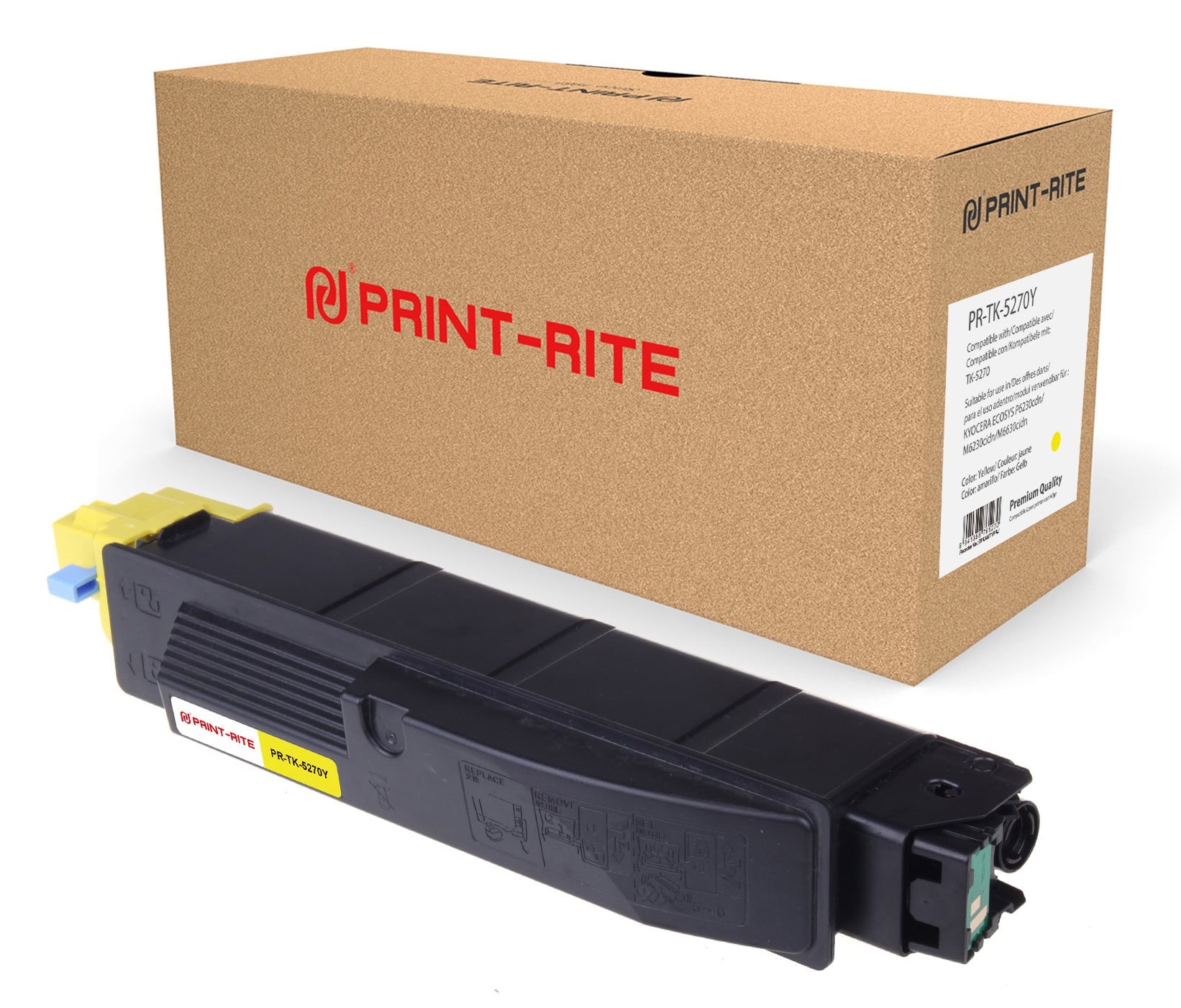 Картридж лазерный Print-Rite TFKAMTYPRJ PR-TK-5270Y TK-5270Y желтый (6000 стр.) для Kyocera Ecosys P6230cdn/M6230cidn/M6630cidn