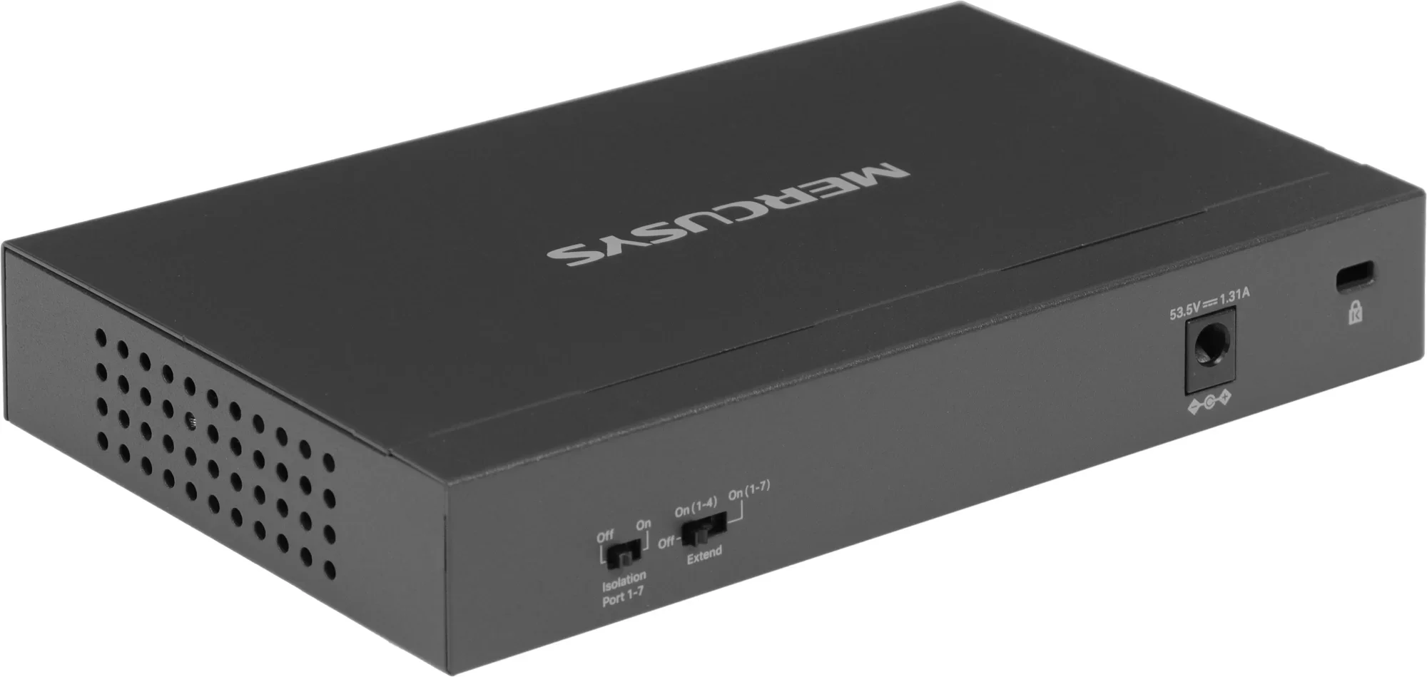 Коммутатор Mercusys MS108GP, 8×1GbE, 7×PoE+, 65W, настольный