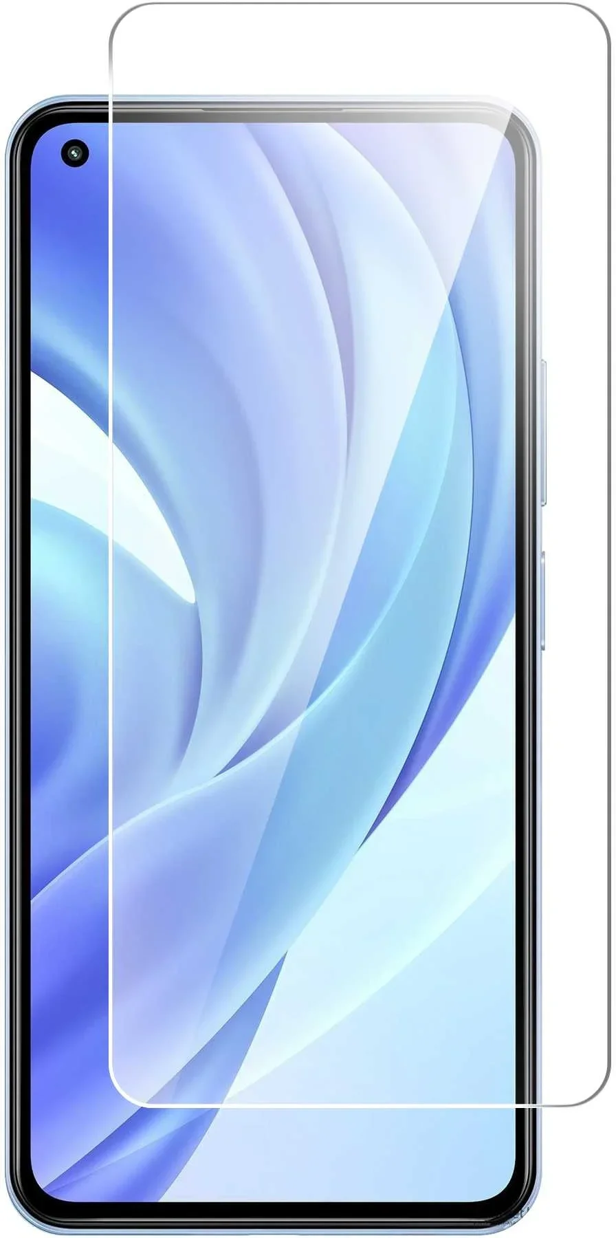 40206 Защитное стекло для экрана BoraSCO для Xiaomi Mi 11 Lite  гибридная 1шт. ()