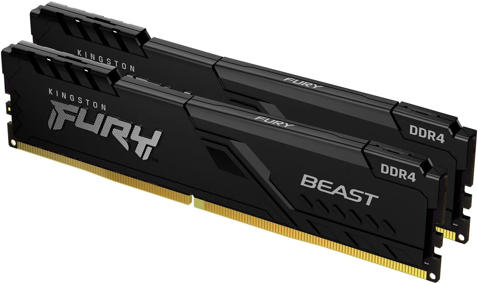 Модуль памяти Kingston FURY Beast Black Gaming Memory KF432C16BB1K2/32 32GB DDR4 3200 DIMM Non-ECC, CL16, 1.35V, 1Gx8 Кит 2х16, RTL, (319873)