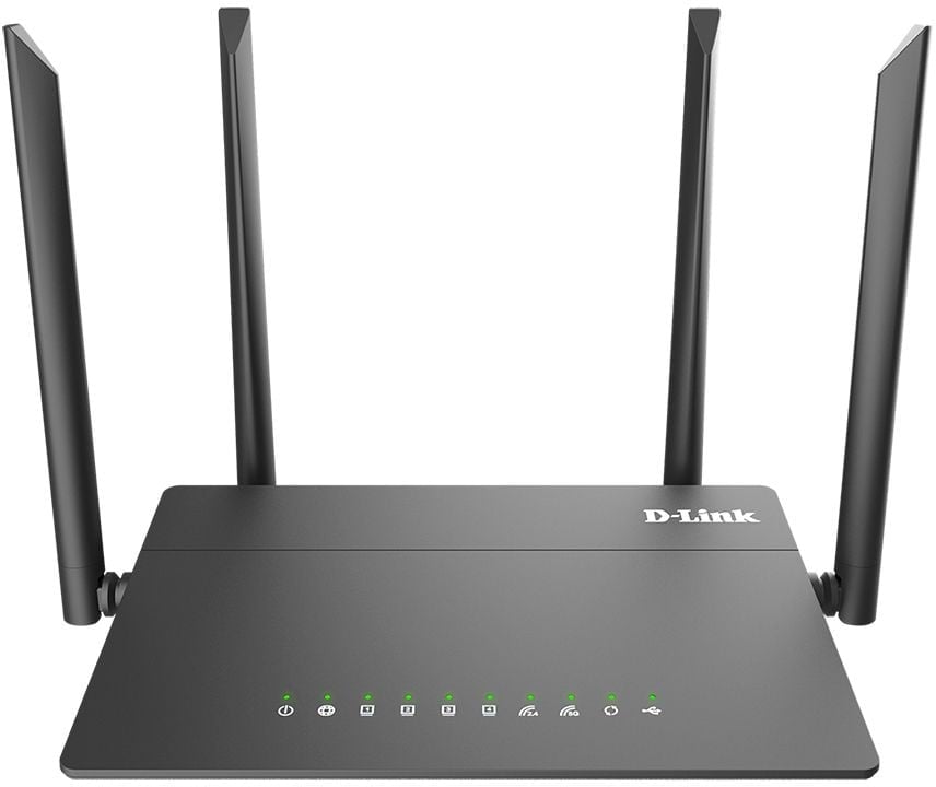 Беспроводной маршрутизатор D-Link - DIR-815, 2.4/5 ГГц, 867Мб/с, IEEE 802.11 a/b/g/n/ac, 4x RJ-45, 10/100 Мб/с, WWAN 150Мб/с, 4 antennas, 4G (optional), 1-USB, Чёрный, DIR-815/RU/R4A