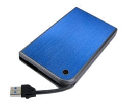 Внешний корпус для HDD/SSD AgeStar 3UB2 2.5" SATA III, USB 3.0, пластик/алюминий , синий, 3UB2A14 (BLUE)