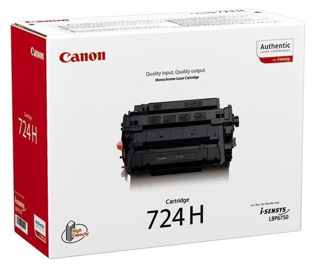Картридж лазерный Canon 724H 3482B002 черный бар.в компл. (12500стр.) для Canon LBP-6750Dn