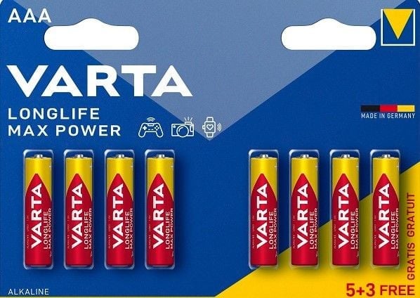 Батарейка VARTA 04703101428, AAA, 1.5V, 8 шт