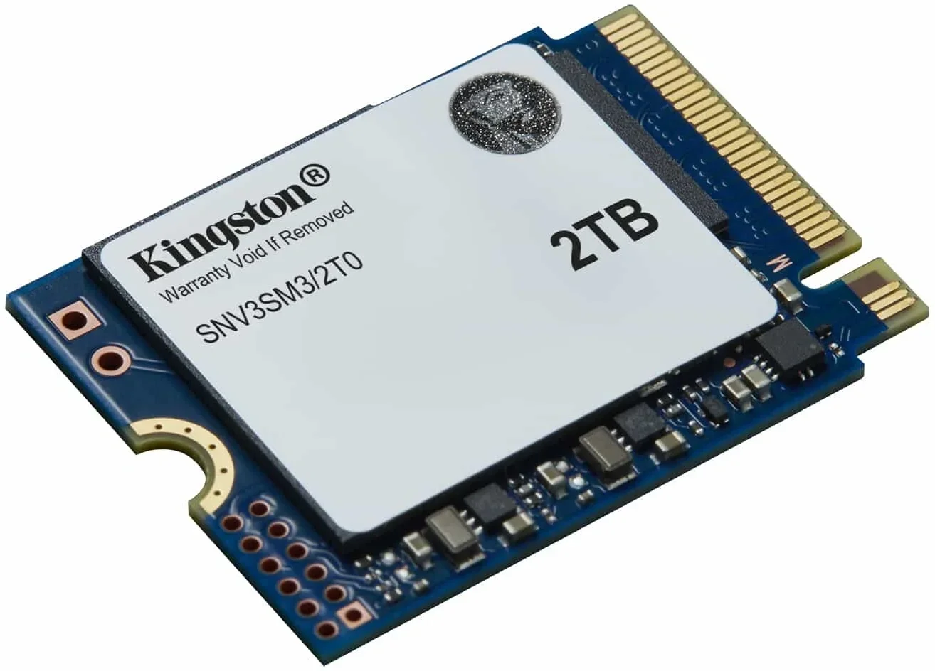 Твердотельный накопитель/ Kingston SSD NV3, 2000GB, M.2(22x30mm), NVMe, PCIe 4.0 x4, 3D TLC, R/W 6000/5000MB/s, TBW 640, DWPD 0.2 (60 мес)