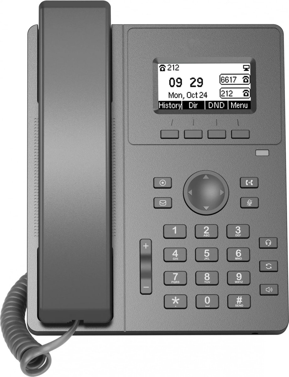 VoIP-телефон FLYINGVOICE P10W, 2 линии, 2 SIP, серый