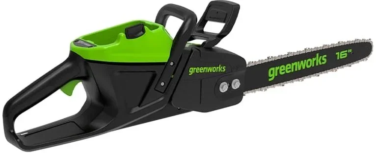 Цепная пила Greenworks 2008907UB, 60V, 40 см, бесщеточная, с АКБ 4 Ач и ЗУ