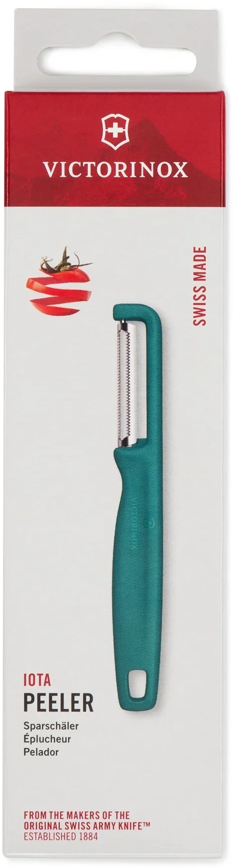 Овощечистка Victorinox Iotaс лезвием двухсторон. зеленый упак.:европодвес (6.0943.4)