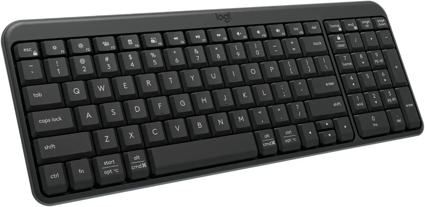 Клавиатура Logitech K250 YR0107 графитовый беспроводная BT slim (920-013452)