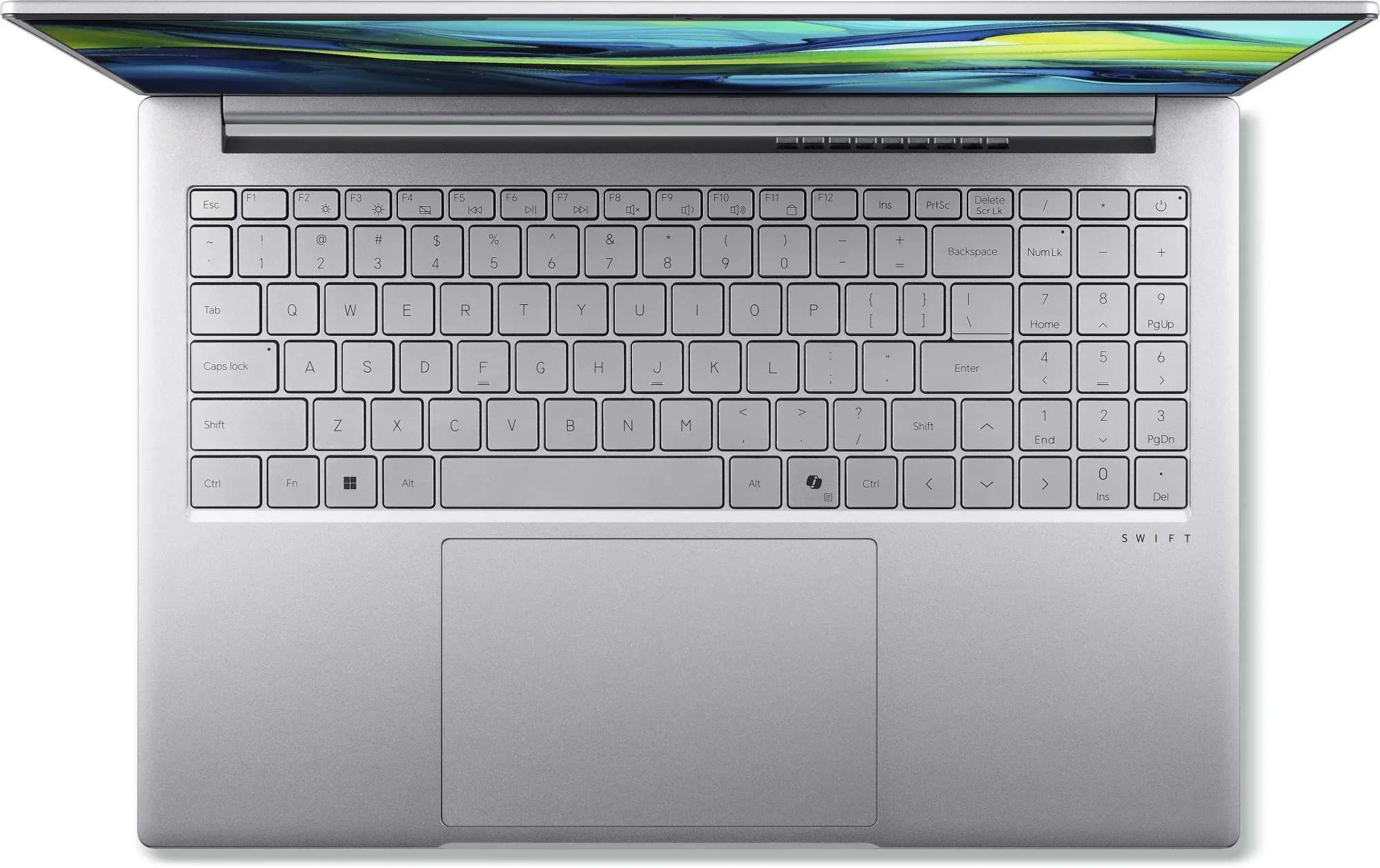 Ноутбук Acer Swift Lite SFL16-51M-54BL Core Ultra 5 115U 16Gb SSD512Gb Intel Graphics 16" IPS WUXGA (1920x1200) без ОС silver WiFi BT Cam (NX.D3UCD.002)