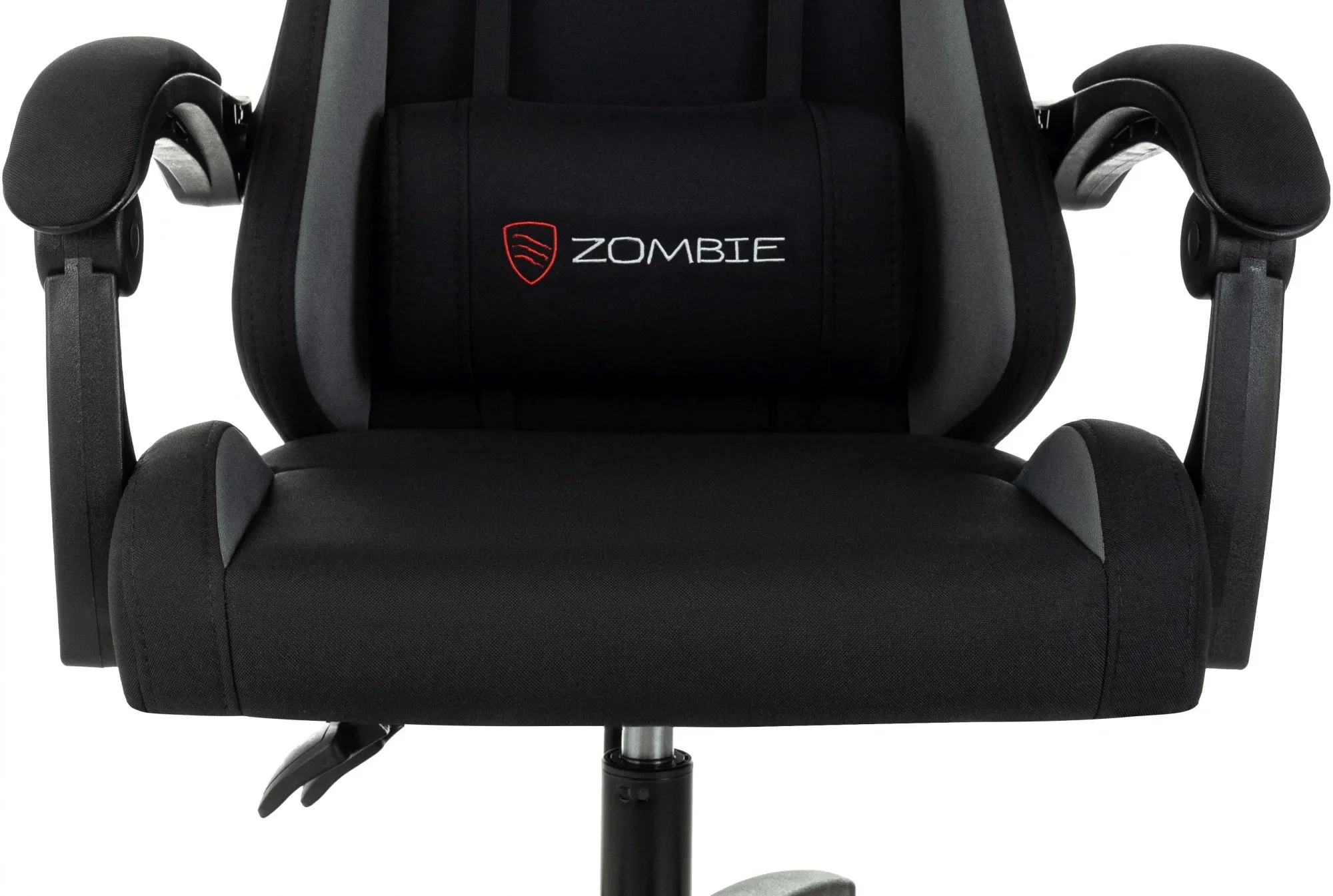 Кресло игровое Zombie Void черный/серый с подголов. крестов. пластик