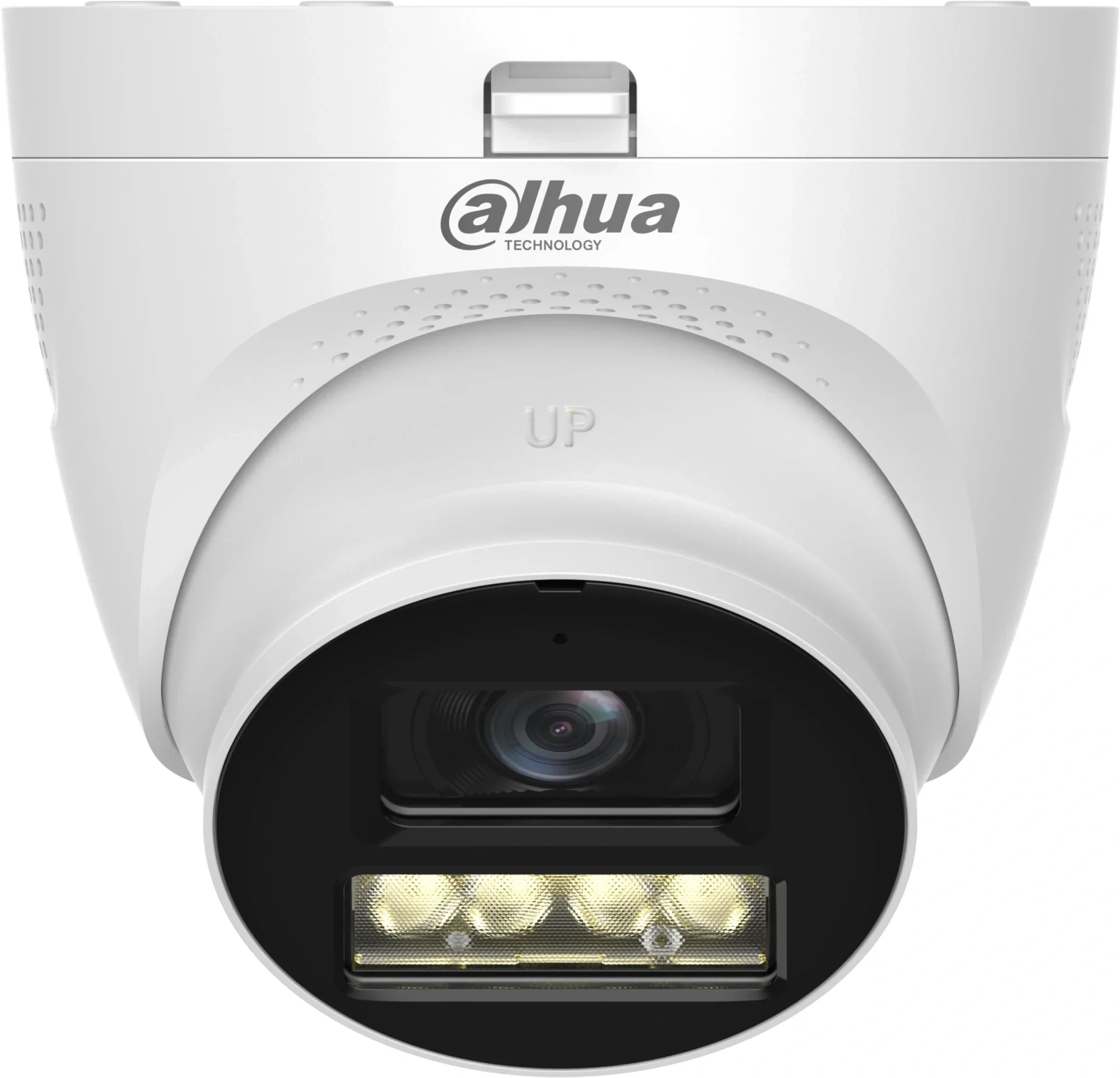 Камера видеонаблюдения аналоговая Dahua DH-HAC-HDW1500TQP-IL-T-0280B 2.8-2.8мм HD-CVI HD-TVI цв. корп.:белый