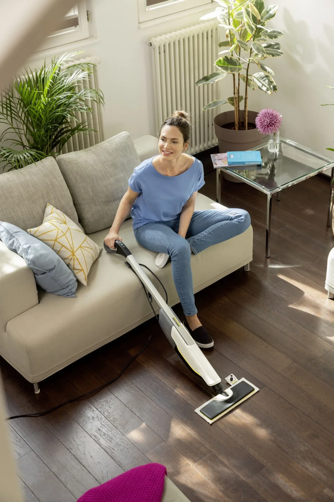 Швабра паровая Karcher SC 2 Upright 1600Вт белый