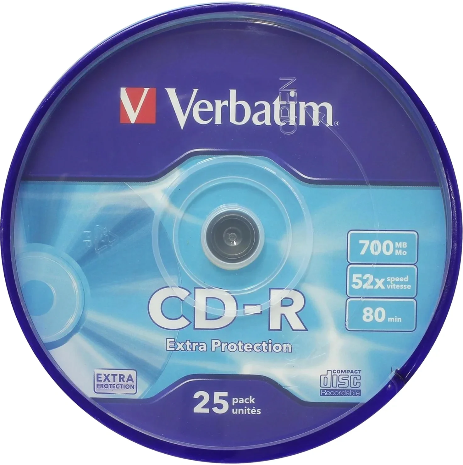 CD-R Verbatim   700Mb 52x sp. (уп.25 шт) на шпинделе (43432)