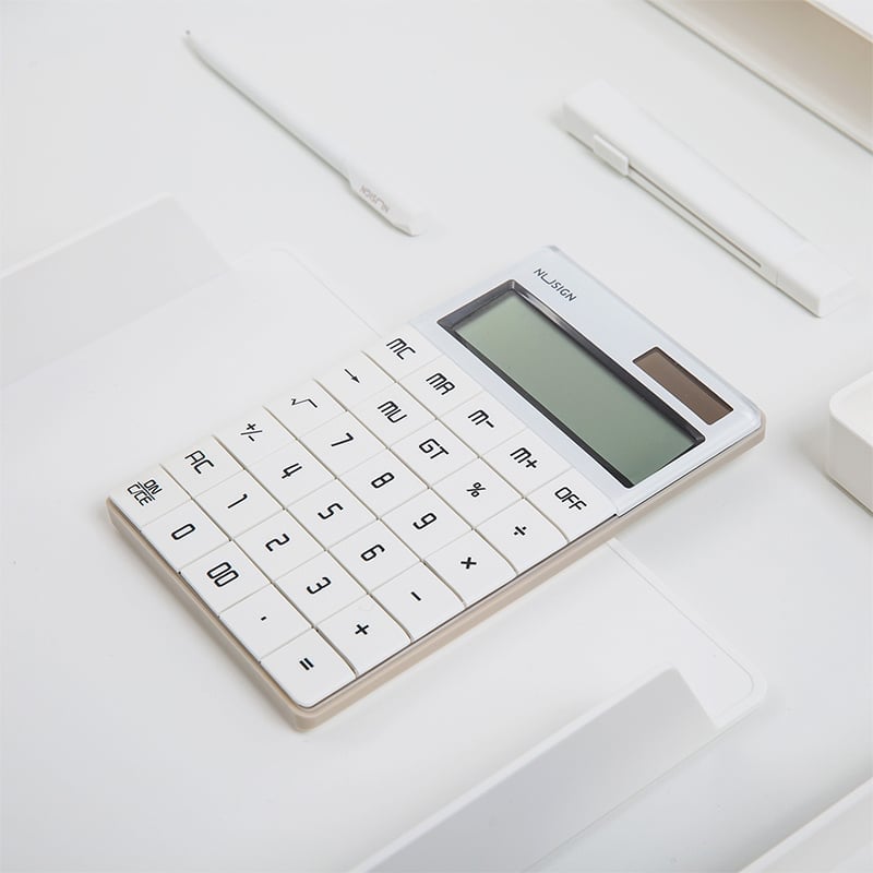 Калькулятор настольный Deli Nusign ENS041WHITE  белый  12-разр.