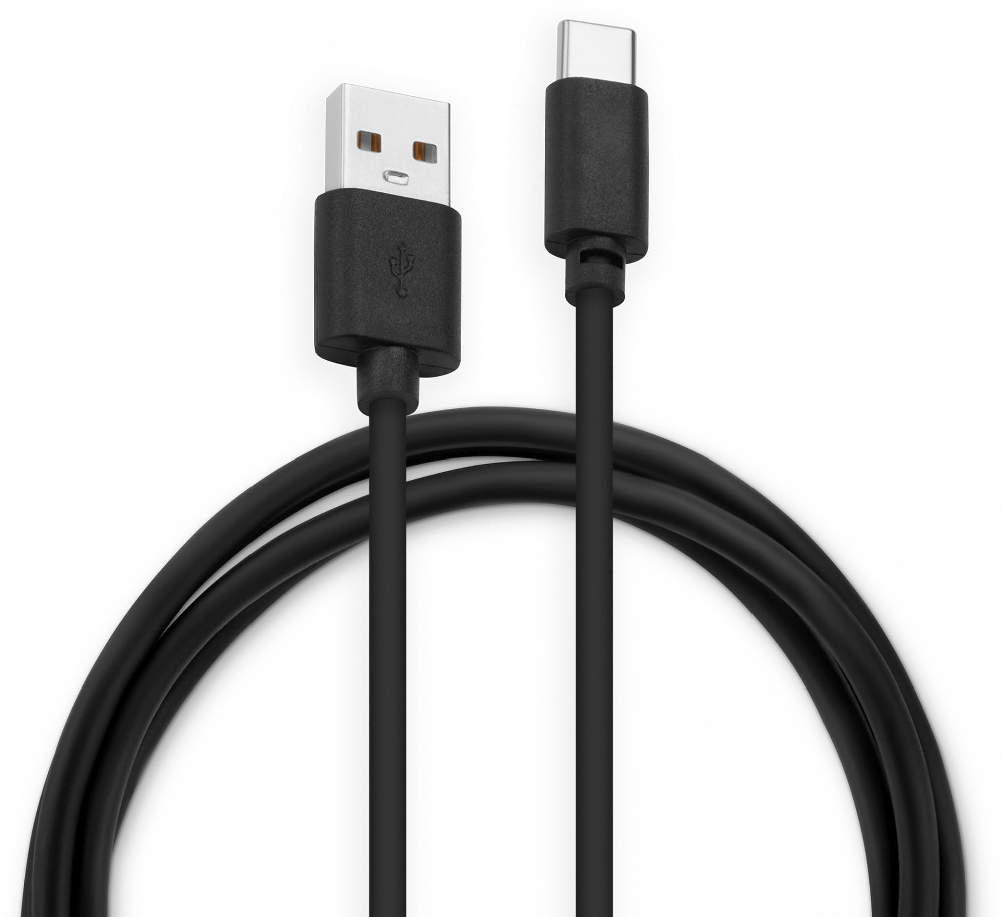 USB кабель BURO, USB Type C (M) -> USB Type A (M), USB 2.0 2.4A, 1 м, цвет чёрный, BHP USB-C 1M