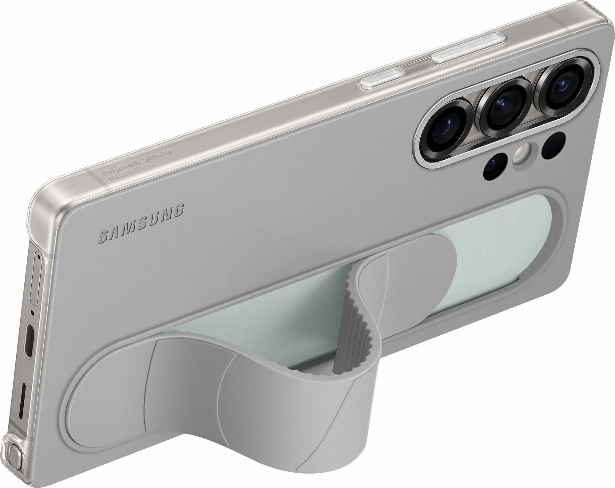 Чехол (клип-кейс) Samsung для Samsung Galaxy S25 Ultra Standing Grip Case серый (EF-GS938CJEGRU)