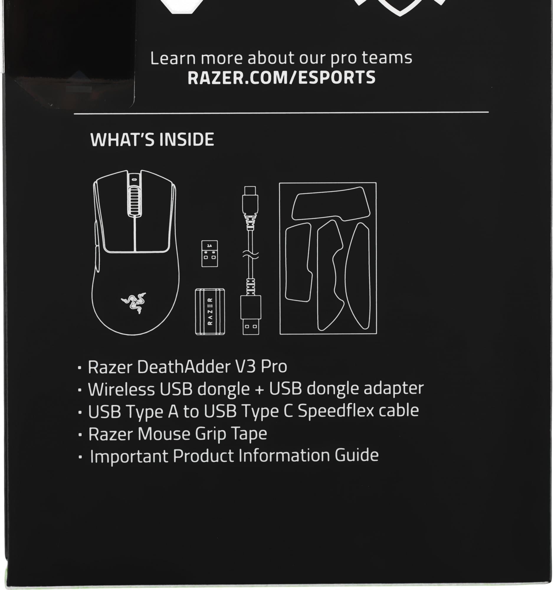 Мышь Razer DeathAdder V3 Pro белый оптическая 30000dpi беспров. USB-C 5but (RZ01-04630200-R3G1)