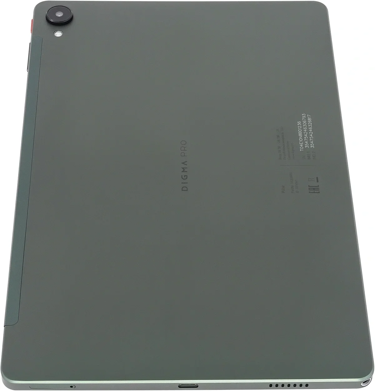 Планшет Digma Pro Pulse T606 (1.6) 8C RAM8Gb ROM128Gb 10.4" In-Cell 2000x1200 4G Android 14 темно-зеленый 13Mpix 5Mpix BT WiFi microSD 128Gb 7000mAh 500hrs