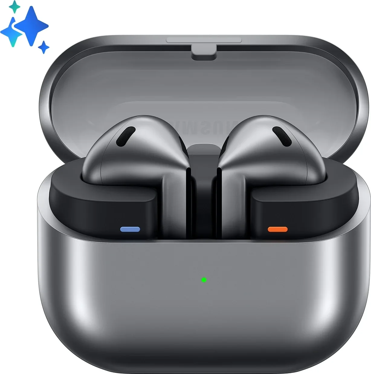 (SM-R530NZAACIS) Гарнитура вкладыши Samsung Galaxy Buds 3 серебристый беспроводные bluetooth  в ушной раковине