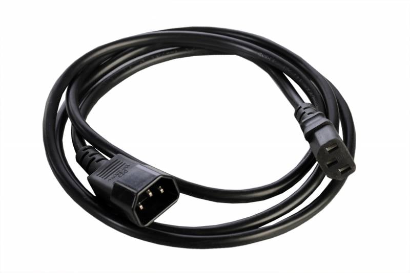 REM Шнур питания с заземл. IEC 60320 C13/IEC 60320 C14, 10А/250В (3x1,0), длина 1,8 м. (R-10-Cord-C13-C14-1.8)