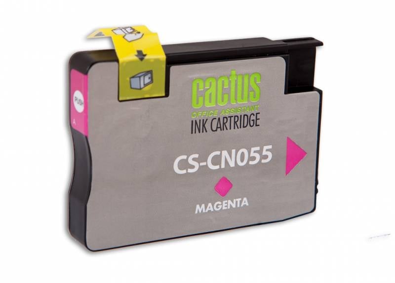 Картридж струйный CACTUS (CS-CN055) для HP OfficeJet 6100/6600/6700, пурпурный, 14 мл