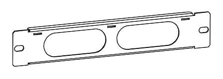 ГКО-1U-10 Организатор коммутационных шнуров ЦМО 10" 1HU 44х254х6 мм (ВхШхГ) горизонтальный цвет: серый