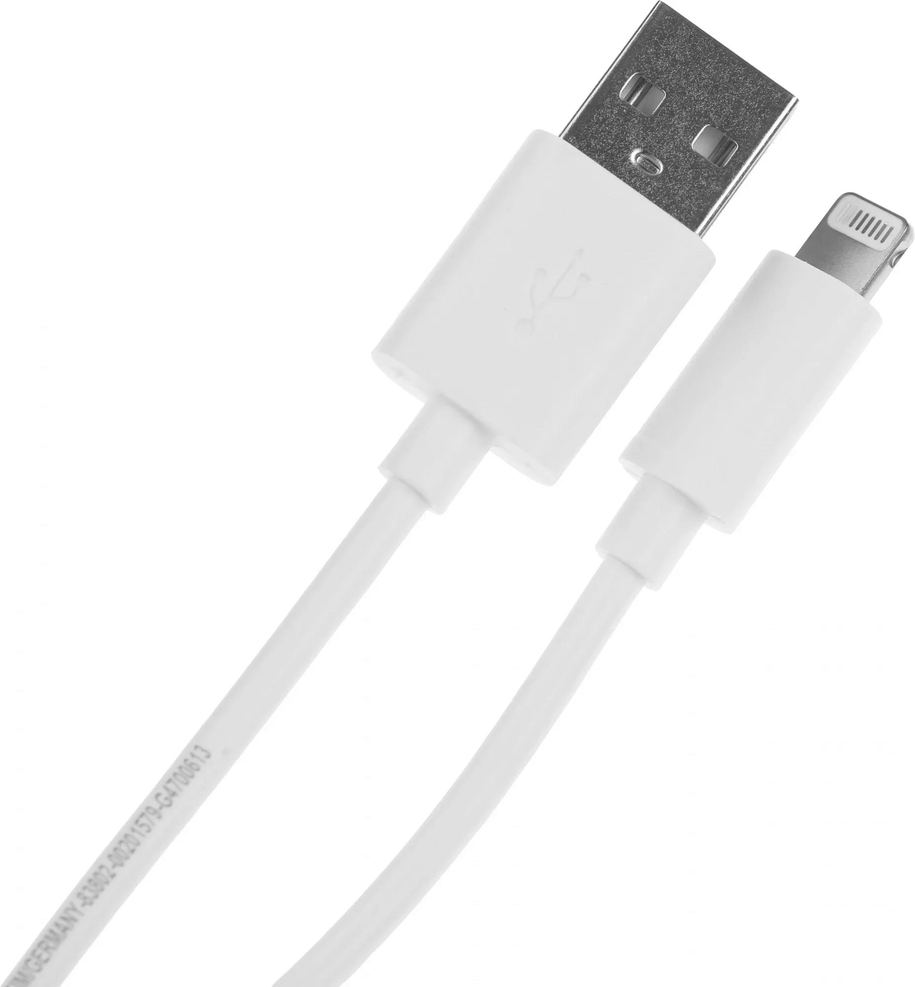 Кабель Hama H-201579 00201579 USB (m)-Lightning (m) 1м белый