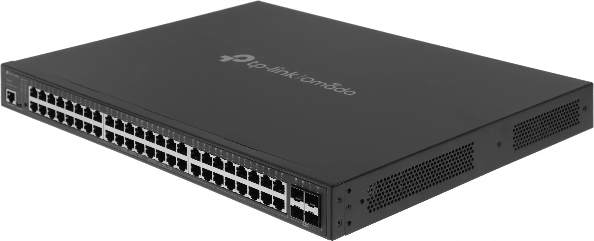 Коммутатор/ 48-port Gigabit PoE+ L2+ switch, 48 802.3af/at PoE+ ports, 4 Gb SFP slots, 1 RJ-45 + 1Micro-USB console ports, 348W PoE budget