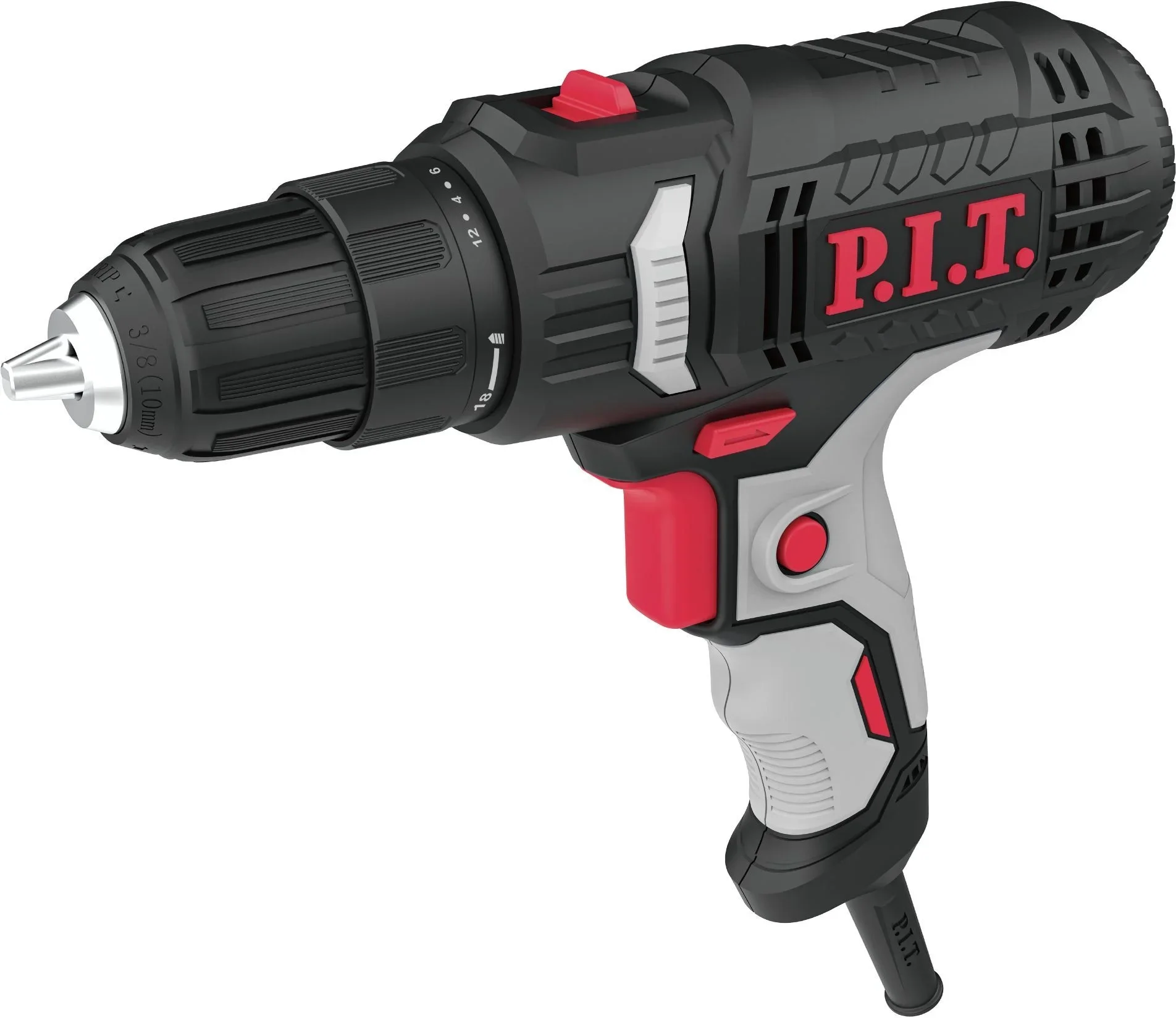 Дрель-шуруповерт P.I.T.  PBM10-C3 400Вт патрон:быстрозажимной