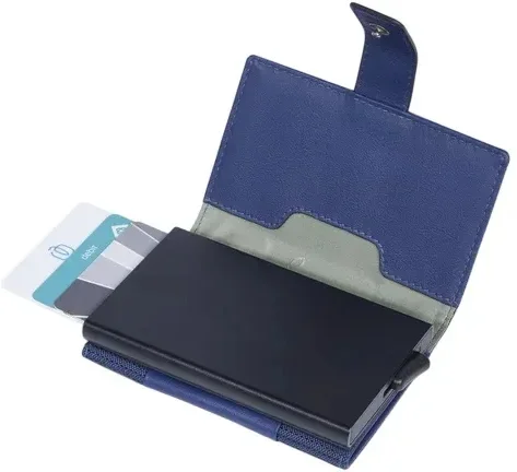 Чехол для кредитных карт Piquadro S137 PP5649S137R/BLU  синий  металл