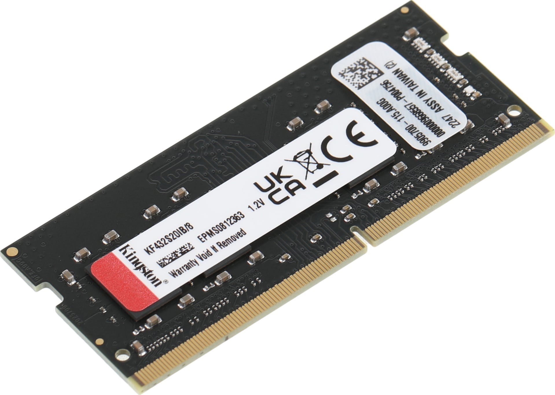 Модуль памяти Kingston FURY Impact Gaming Memory KF432S20IB/8 8GB DDR4 3200 SoDimm Non-ECC, CL20, 1.2V, 1Gx8, RTL, (318449) {25}