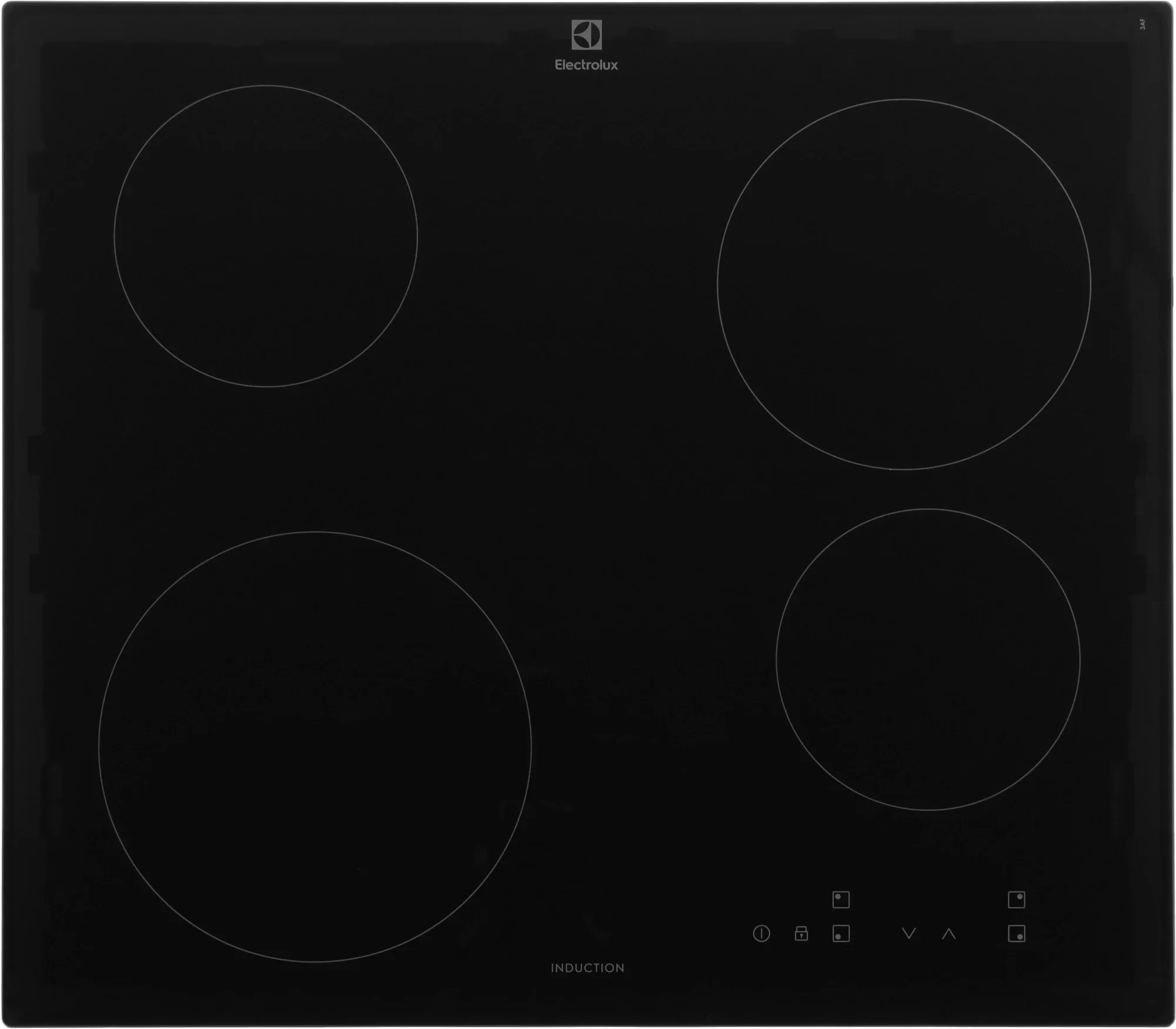 Индукционная варочная поверхность ELECTROLUX/ индукционная на 4 конфорки, cтеклокерамика, мощность: 6900 Вт, независимая установка, размеры (ШхГ): 59x52 см