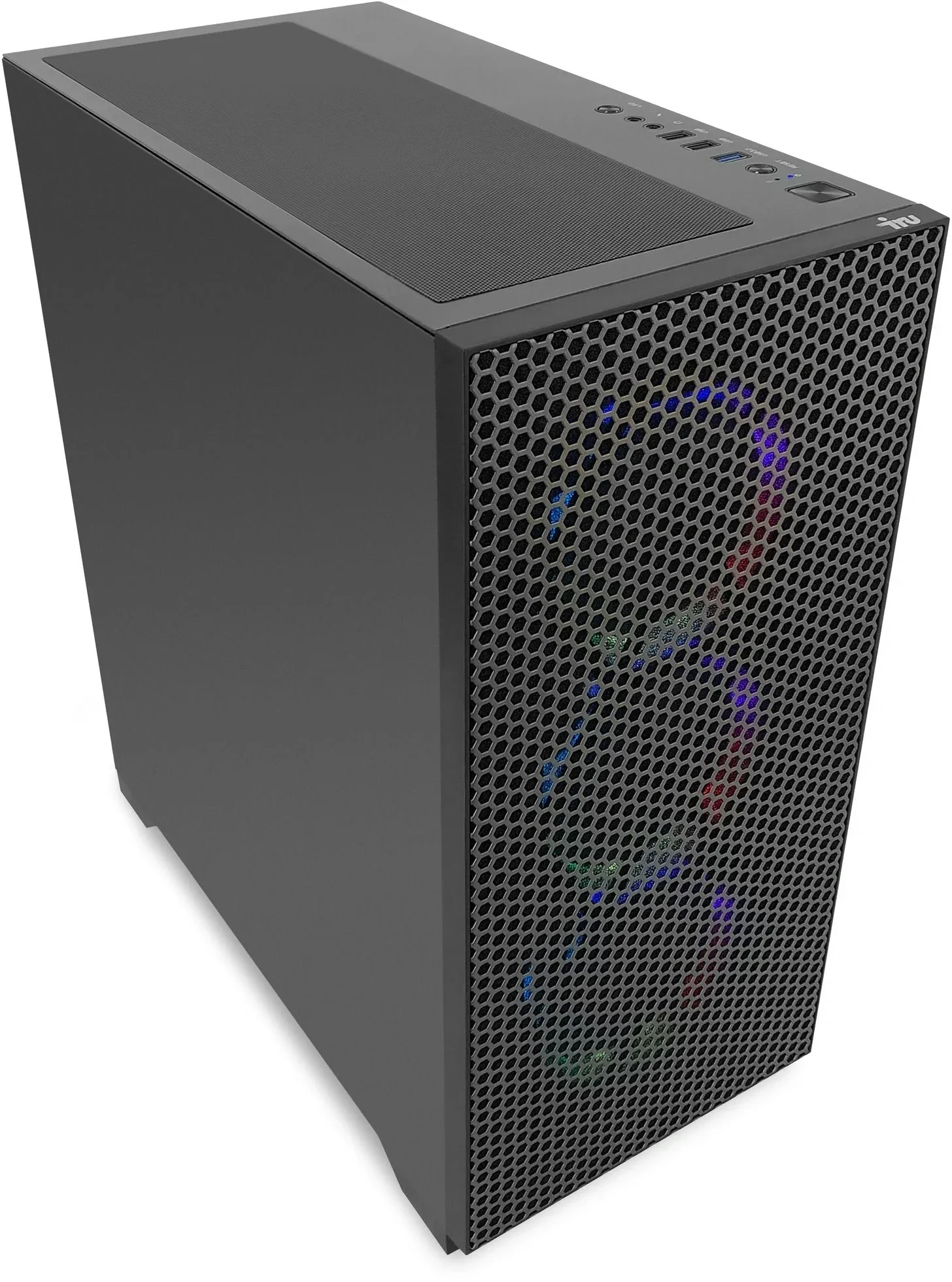 Системный блок iRU Tactio 510B7GP TWR, Intel Core i5-14400F/32 ГБ DDR5/1024 ГБ SSD/NVIDIA GeForce RTX 5070 (12 Гб)/Windows 11 Pro, черный (2126637)