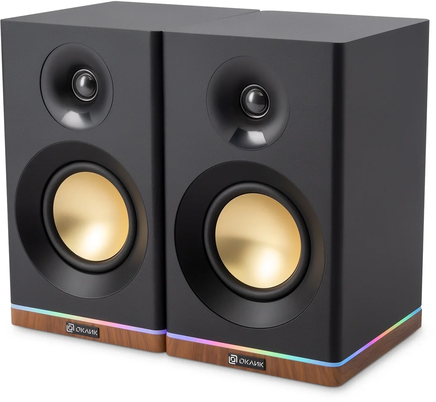 Колонки Оклик OK-605A 2.0 черный 60Вт BT