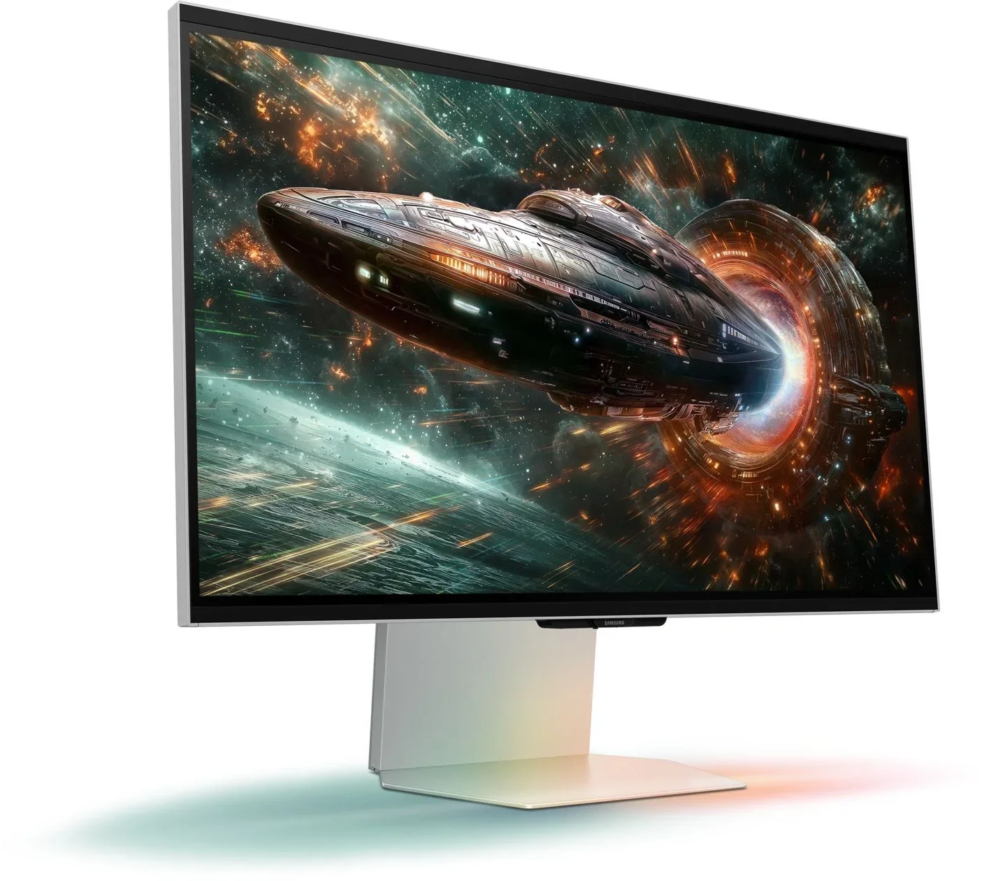 Монитор 27" Samsung Odyssey 3D G90XF IPS 3840x2160, 165 Гц, 1 мс, 16:9, 350 кд/м², 2xHDMI 2.1, DP, USB Hub (2x USB 3.2), 3D без очков, Edge Lighting, динамики (2x5 Вт), FreeSync, G-Sync, HDR10, черный