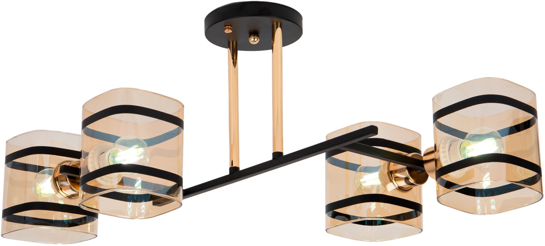 Hiper H213-4 Люстра HIPER H213-4  4E2760Вт  BLACK/GOLD