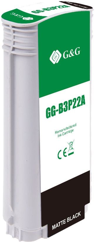 Картридж струйный G&G №727 GG-B3P22A черный матовый (130мл) для HP  DJ  T920/T1500/T2530