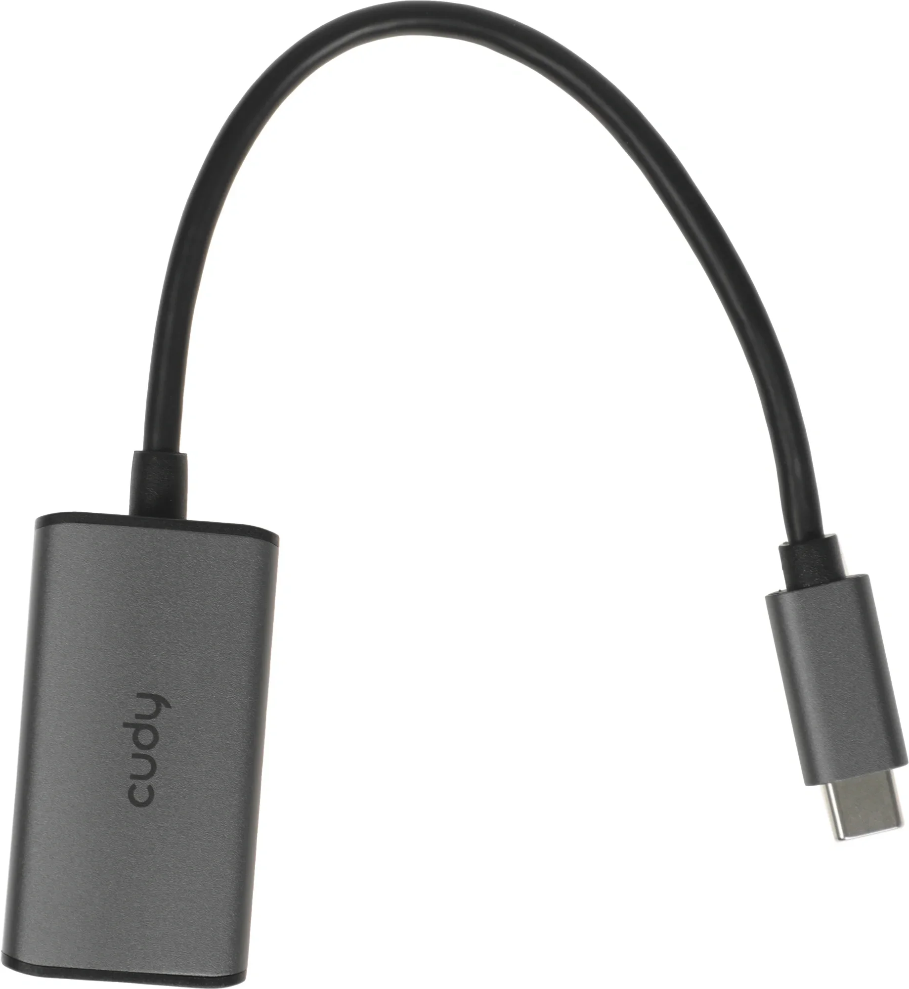 Концентратор CUDY USB-C to Ethernet Adapter Aluminum Portable USB-C to Gigabit Ethernet Adapter, Compatible with Laptop, MacBook, Surface, PC with Windows, XP, Mac/Linux and more (UE10C)
