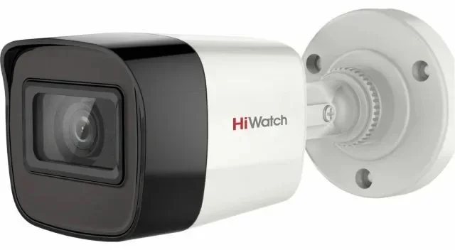 Камера видеонаблюдения аналоговая HiWatch DS-T270(B)(2.8mm), 1920x1080, 2.8 мм, ИК 20 м, 2Мп, 1/2.7" CMOS, уличная, цилиндрическая, HD-TVI/AHD/CVI/CVBS, белый
