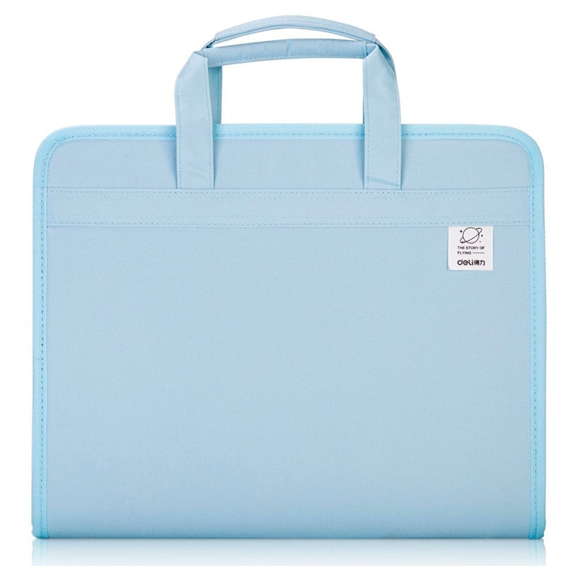 Папка-портфель Deli 72561BLUE 13 отделений, A4 терилен синий
