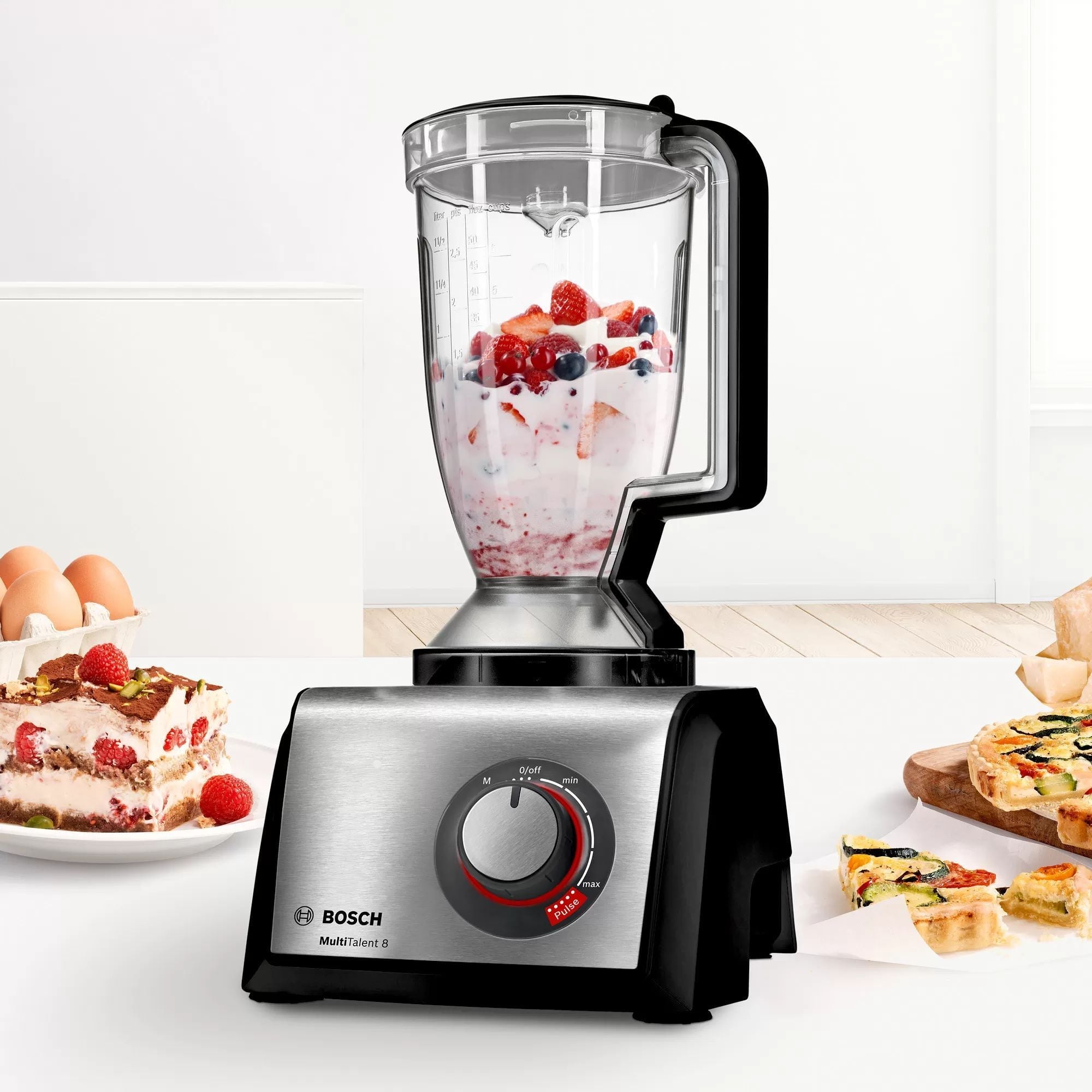 Кухонный комбайн Bosch MC812M865  1250Вт  серебристый