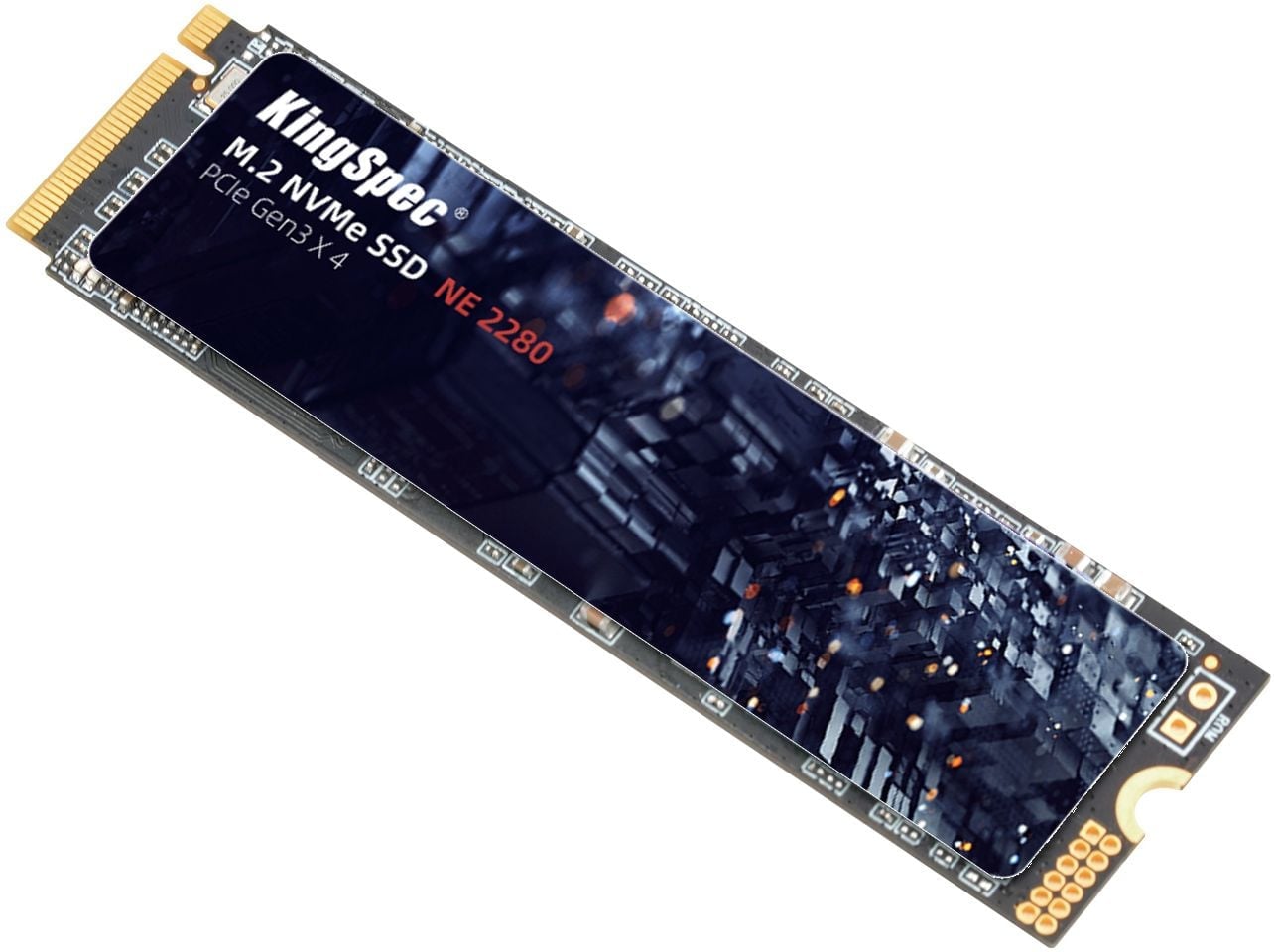 Твердотельный накопитель SSD M.2 2048 Gb Kingspec NE Series Read 3000Mb/s Write 3200Mb/s 3D TLC NE-2TB