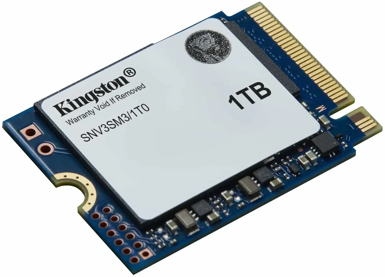 Твердотельный накопитель/ Kingston SSD NV3, 1000GB, M.2(22x30mm), NVMe, PCIe 4.0 x4, 3D TLC, R/W 6000/4000MB/s, TBW 320, DWPD 0.2 (60 мес)