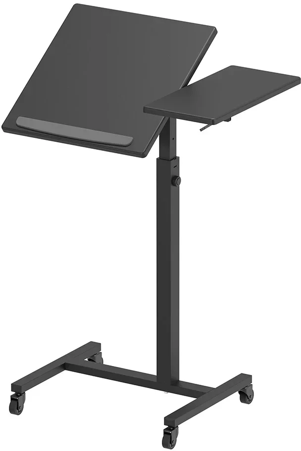 Kromax OMEGA-10 black,Стол-трансформер для ноутбука, проектора на колёсах, max 15 кг.