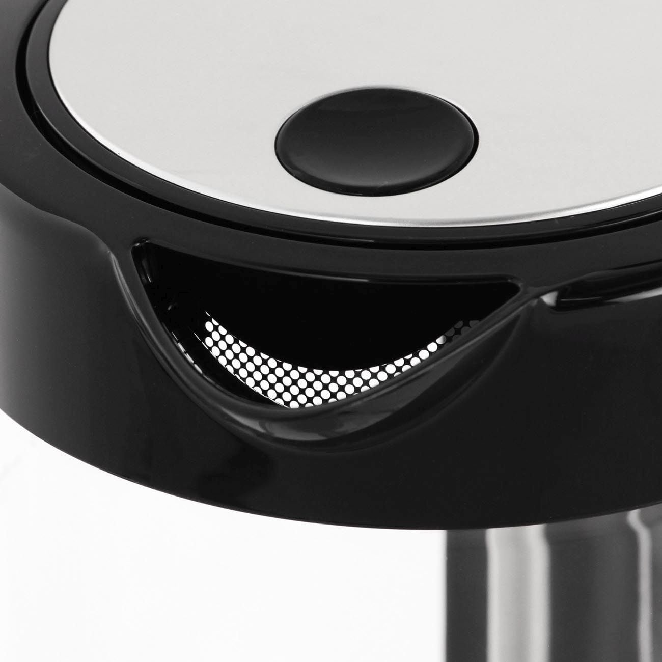 Электрочайник Bosch TWK70B03 черный, 1.7 л, 2400 Вт, скрытый нагревательный элемент