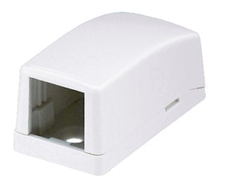 Коробка Panduit CBX1AW-A, накладная, 1 порт, Arctic White