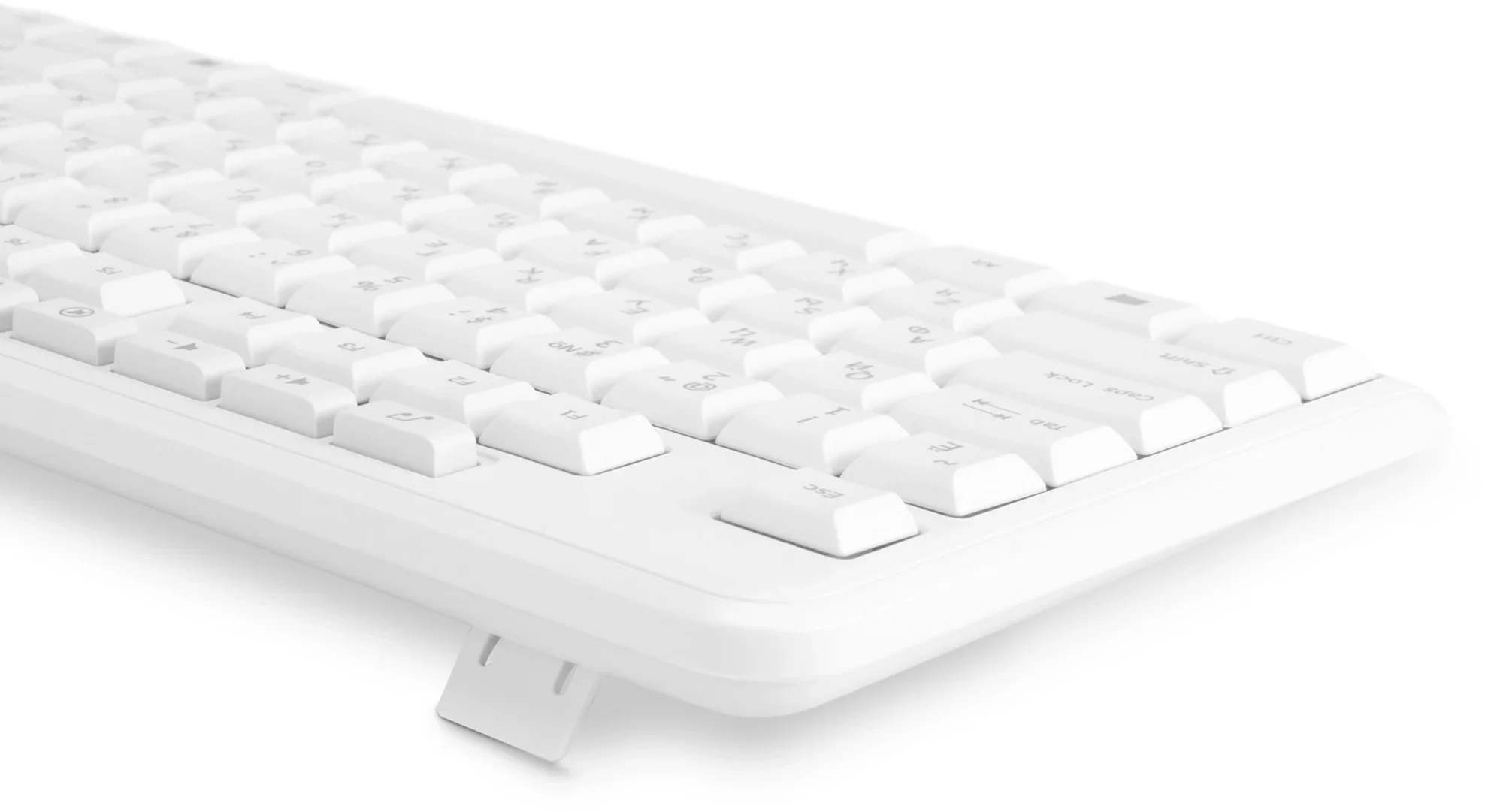 Клавиатура Oklick K225W белый USB беспроводная Multimedia (1875235)
