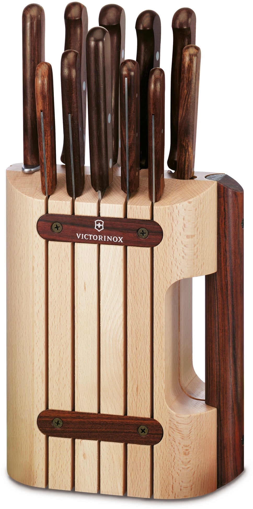 Набор ножей кухонных Victorinox Wood (5.1150.11) компл.: 11 шт с подставкой дерево подар.коробка