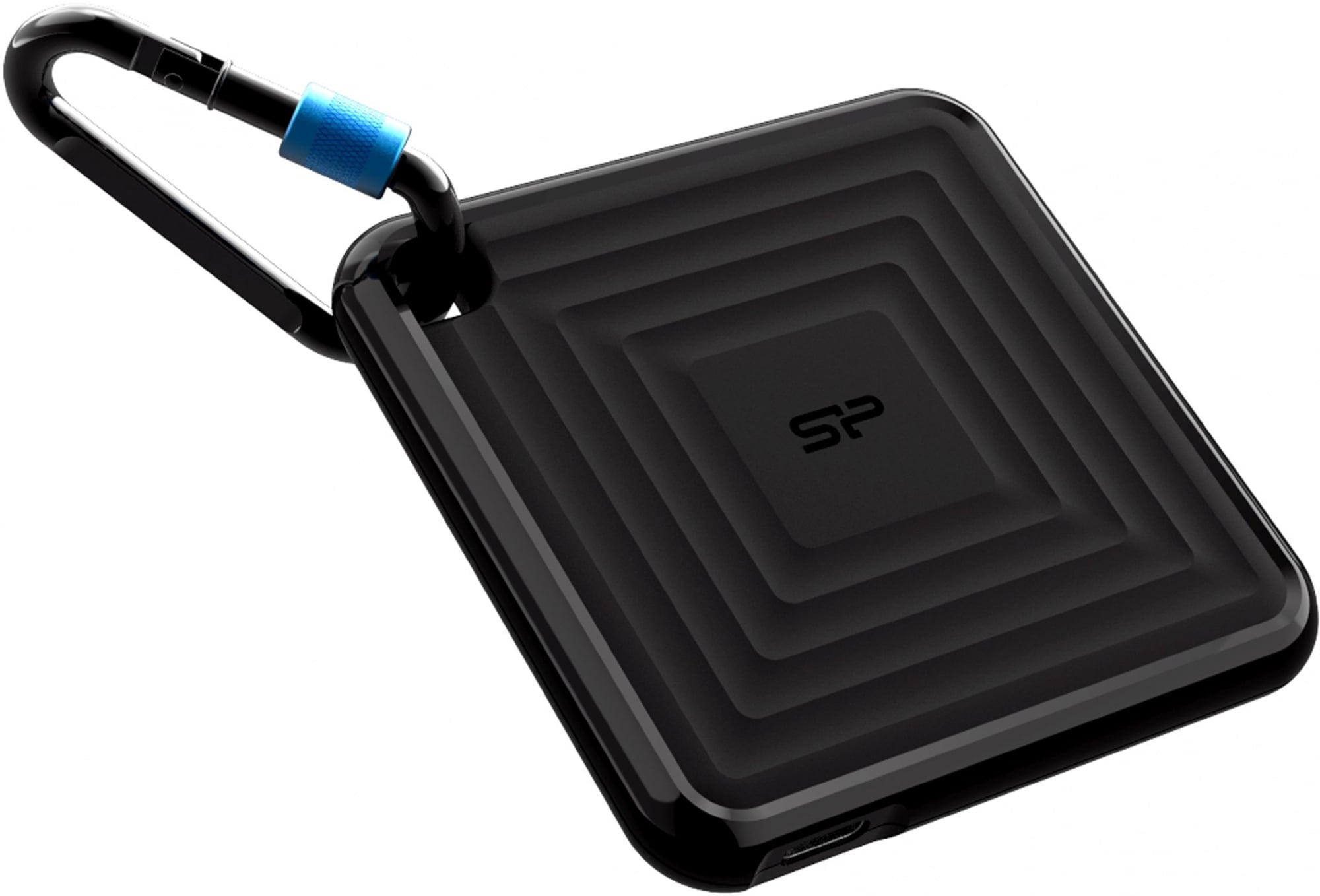 SP512GBPSDPC60CK - Silicon Power PC60 512GB Portable SSD SATAIII USB 3.2 Gen2 (Type-C) Portable SSD, R/W: up to 540MB/s; 500MB/s, Black